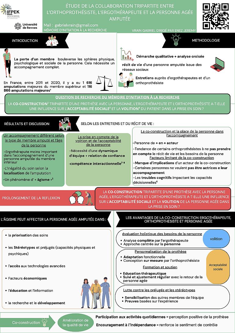ÉTUDE DE LA COLLABORATION TRIPARTITE ENTRE L'ORTHOPROTHÉSISTE, (…)